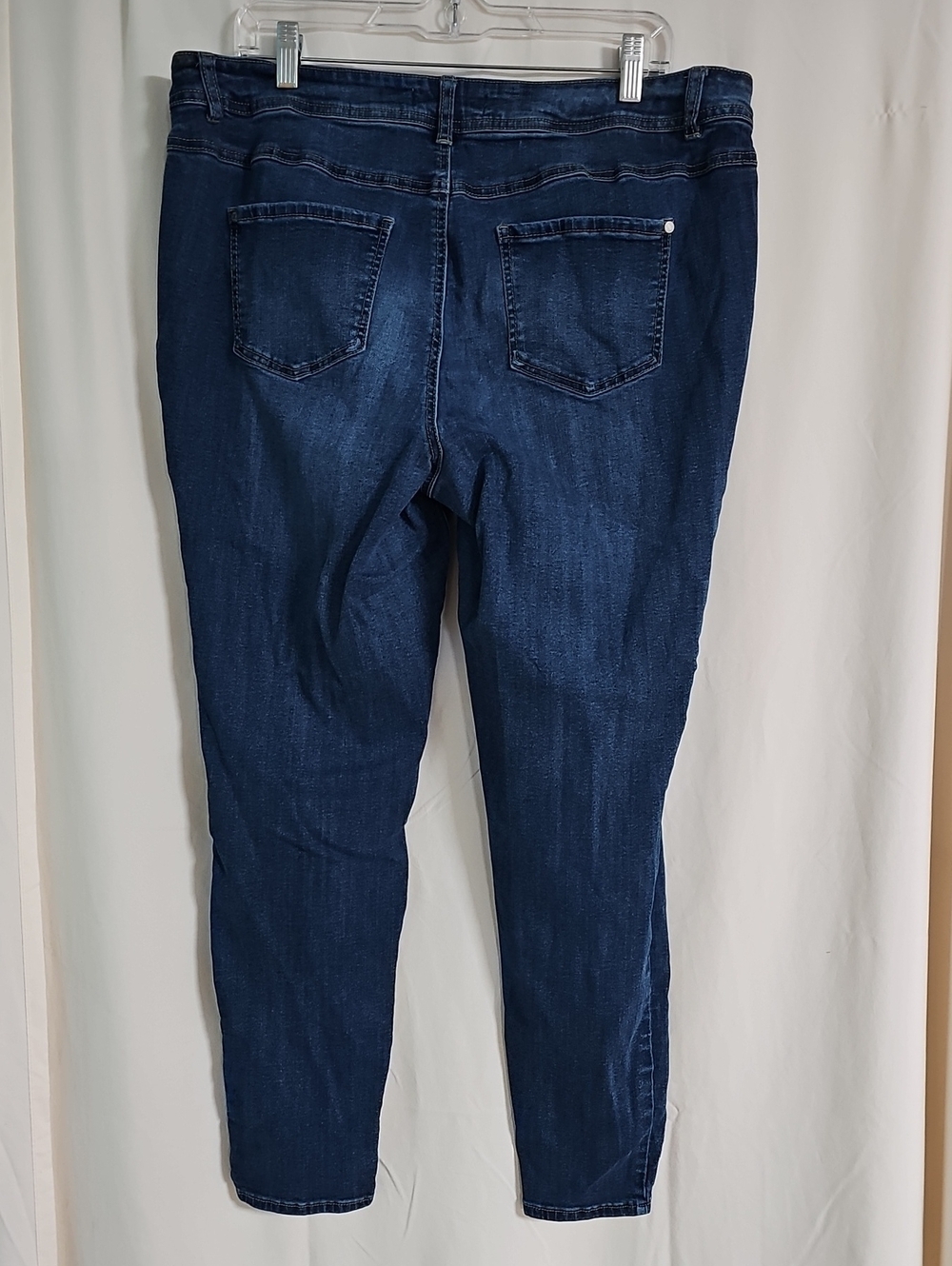 Est. 1946 Embroidered Dark Blue Women's Skinny Jeans - Picture 5 of 6